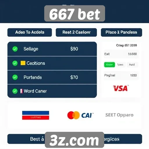 Métodos de pagamento aceitos na 667 bet