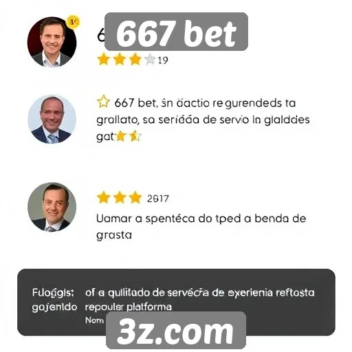 Feedback de usuários sobre 667 bet é positivo