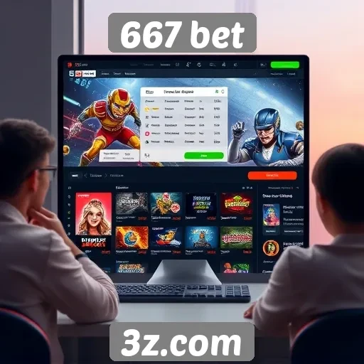 Interface do usuário no 667 bet é intuitiva